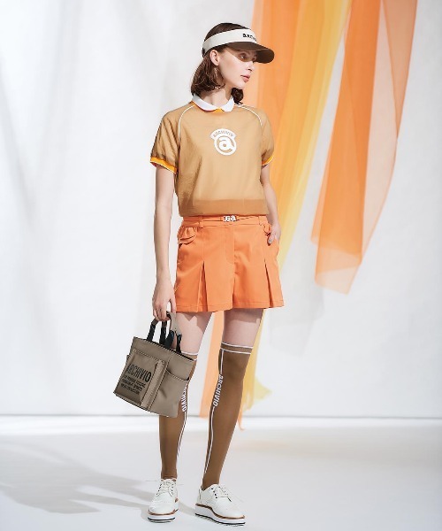 archivio(アルチビオ)の「<LADIES>シアー半袖プルオーバー(Tシャツ/カットソー・レディース・ネイビー/キャメル/ライトグリーン・S/M/L)」の18枚目の写真
