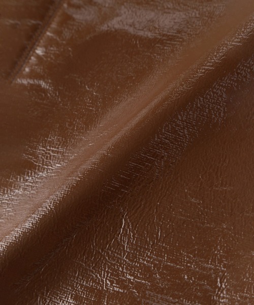 ROSE BUD（ローズバッド）の「(CREOLME)パテントレザーライクスカート（スカート・レディース・ブラック/ブラウン・S/M）」の21枚目の写真