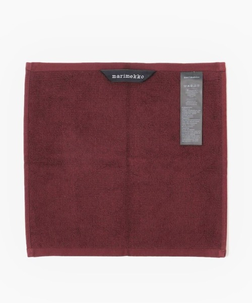 marimekko(マリメッコ)の「Unikko / Solid mini towel 32X32(ハンカチ/ハンドタオル・レディース・ワインレッド・FREE)」の3枚目の写真