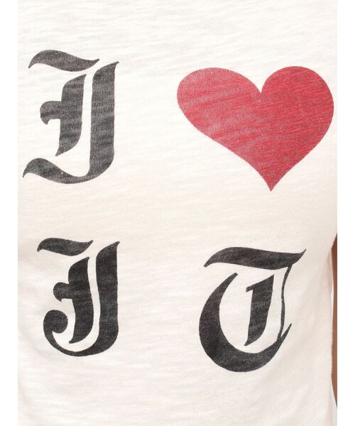 jouetie（ジュエティ）の「I LOVE jt ラグランTシャツ 夏服（Tシャツ/カットソー・レディース・ブラック/ピンク/オフホワイト・MEDIUM）」の15枚目の写真