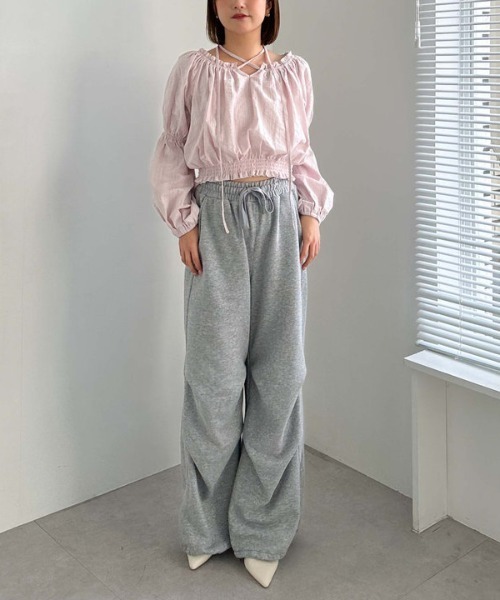 archives（アルシーヴ）の「コットンレースオフショルブラウス（シャツ/ブラウス・レディース・ピンク/オフホワイト/ブラック・MEDIUM）」の8枚目の写真