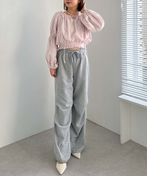 archives（アルシーヴ）の「コットンレースオフショルブラウス（シャツ/ブラウス・レディース・ピンク/オフホワイト/ブラック・MEDIUM）」の10枚目の写真