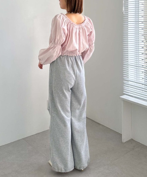 archives（アルシーヴ）の「コットンレースオフショルブラウス（シャツ/ブラウス・レディース・ピンク/オフホワイト/ブラック・MEDIUM）」の11枚目の写真