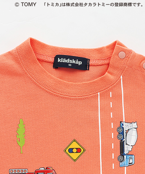 kladskap(クレードスコープ)の「【トミカ】半袖Tシャツ(Tシャツ/カットソー・キッズ・ブルー/サーモンピンク・90cm/100cm/110cm/120cm)」の4枚目の写真