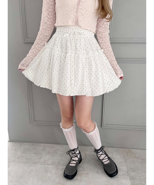 WC(ダブル シー)の「【PHILLY】リボン付フリルレースソックス(ソックス/靴下・レディース・アイボリー/ブラック/ホワイト・FREE)」の4枚目の写真