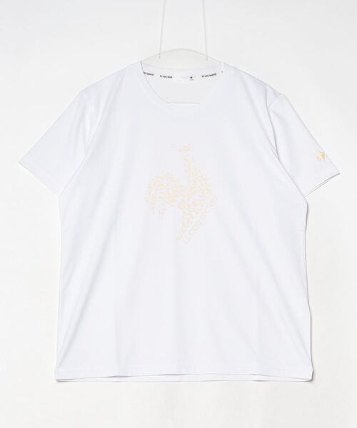 le coq sportif(ルコックスポルティフ)の「ルコックスポルティフ サンスクリーン半袖Tシャツ(Tシャツ/カットソー・レディース・ブルー/ネイビー/ピンク/ホワイト・M/L/XL)」の2枚目の写真