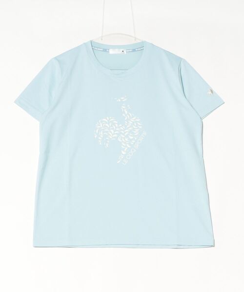 le coq sportif(ルコックスポルティフ)の「ルコックスポルティフ サンスクリーン半袖Tシャツ(Tシャツ/カットソー・レディース・ブルー/ネイビー/ピンク/ホワイト・M/L/XL)」の1枚目の写真