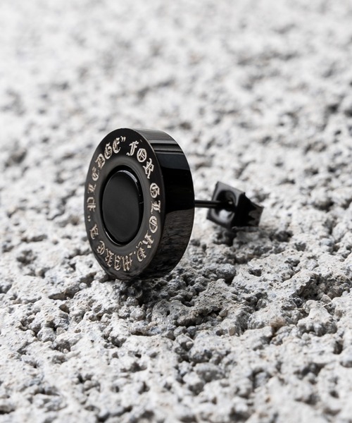 Pledge(プレッジ)の「【RS】【Pledge(プレッジ)】オニキスピアス(ペア)(ピアス(両耳用)・レディース・ブラック/シルバー/ゴールド・FREE)」の6枚目の写真