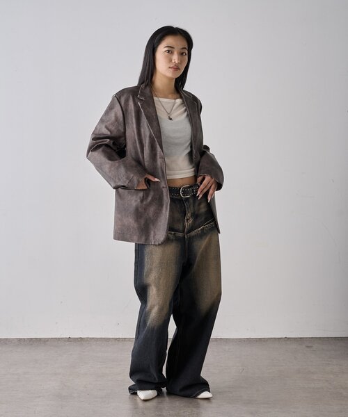 whoswhogallery ヴィンテージライク レザージャケット PAL GROUP OUTLET｜【WHO'S WHO gallery】ヴィンテージライクレザー