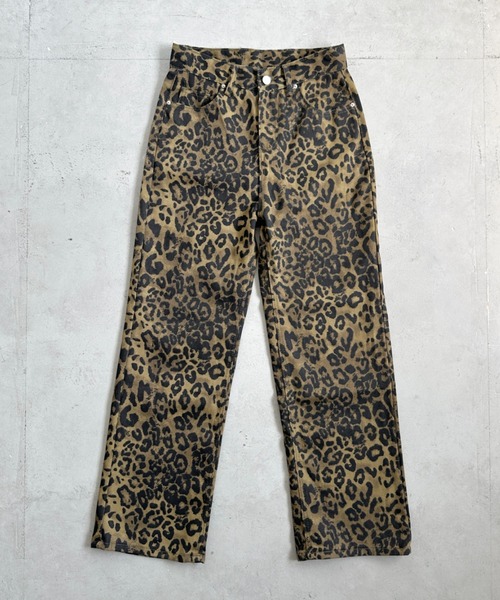 Bamm(バム)の「レオパード柄ワイドパンツ(デニムパンツ・レディース・レオパード・M/L)」の12枚目の写真