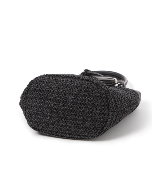 FOUND GOOD（ファウンドグッド）の「ペーパータッセルバッグ（ハンドバッグ・レディース・ホワイト系5/グレー系2/ピンク系2/ブラック・FREE）」の7枚目の写真