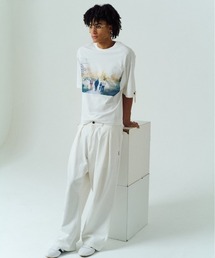 【ADAMPATEK/アダムパテック】generous tuck relax chino pants/タック入りワイドシルエットチノパンツ