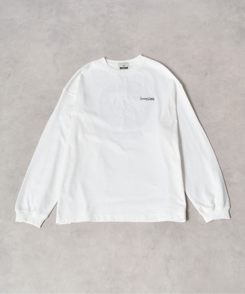 Sunny Smith(サニースミス)の「【SUNNY SMITH】SUNSETヤシの木柄 両面刺繍ロングスリーブTシャツ(CP)(Tシャツ/カットソー・メンズ・スモーク/ホワイト・L/M)」の12枚目の写真