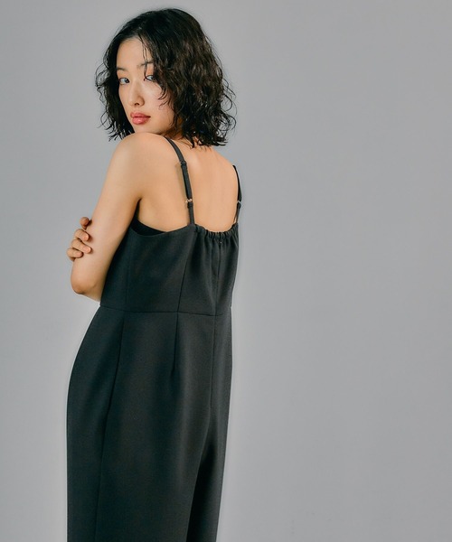 LEPSIM（レプシィム）の「【結婚式／オケージョン】スクエアサロペット　322936（サロペット/オーバーオール・レディース・ブラック/グレー・FREE）」の4枚目の写真