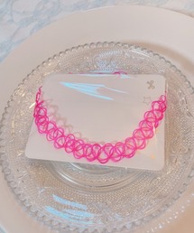 B.I.D.（ビーアイディー）の「《ワイヤータトゥーチョーカー/Y2K 平成ギャル 推しカラー（MA/EK277）（チョーカー）」