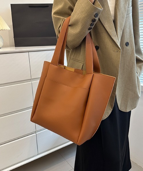 ショルダーバッグ トートバッグ ソフトレザー シンプル 大容量 russet｜◇シリーズ累計販売点数2万点超◇【名品】ソフトレザー