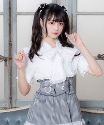 DearMyLove | レースフリルたっぷり上品ボウタイリボンブラウス(シャツ/ブラウス)