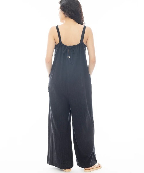 BILLABONG(ビラボン)の「BILLABONG レディース 【CHILLWEAR】 JACQUARD RIB SALOPETTE ロングパンツ 【2025年春夏モデル】/ビラボンジャガードリブフレアシルエットサロペット(サロペット/オーバーオール・レディース・ブラック/ベージュ/アイボリー・MEDIUM)」の7枚目の写真