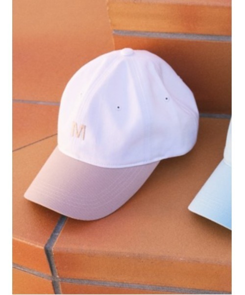 niko and...（ニコアンド）の「イニシャルキャップ[tiny tiny(ティニーティニー)]（キャップ・レディース・ライトブルー/ベージュ系その他/ネイビー・0）」の2枚目の写真