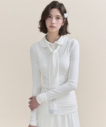 tシャツ カレッジボウタイトップス SP25s127「SunsetPark」「2025SS」 レディース メンズ STB1124S0981_zo_a100.jpg