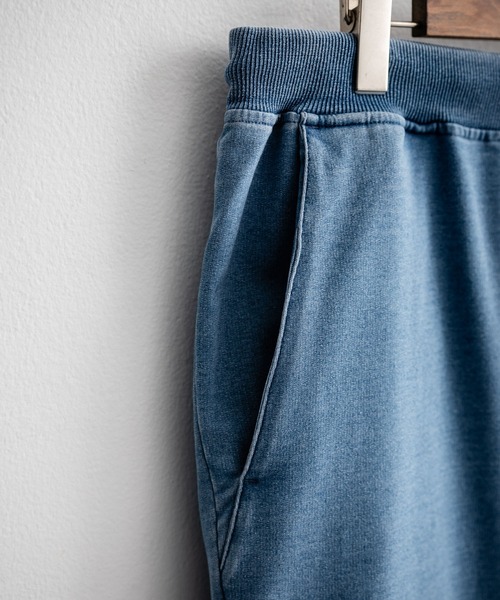 GERRY（ジェリー）の「GERRY ジェリー 裏毛ウエストリブイージークロップドパンツ/デニムライクワンポイントロゴ7分丈スウェットパンツ（スウェットパンツ・メンズ・ブルー/ワンウォッシュ/グレー・L/LL/M）」の20枚目の写真