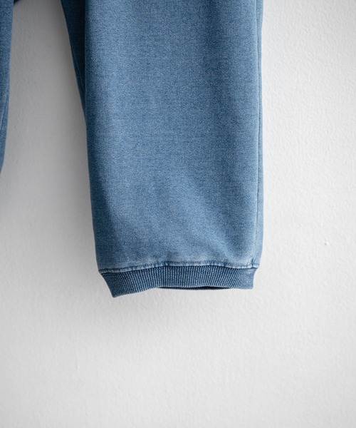 GERRY（ジェリー）の「GERRY ジェリー 裏毛ウエストリブイージークロップドパンツ/デニムライクワンポイントロゴ7分丈スウェットパンツ（スウェットパンツ・メンズ・ブルー/ワンウォッシュ/グレー・L/LL/M）」の21枚目の写真