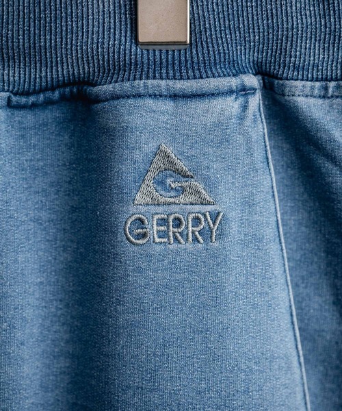 GERRY（ジェリー）の「GERRY ジェリー 裏毛ウエストリブイージークロップドパンツ/デニムライクワンポイントロゴ7分丈スウェットパンツ（スウェットパンツ・メンズ・ブルー/ワンウォッシュ/グレー・L/LL/M）」の22枚目の写真