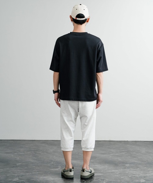 GERRY ジェリー 裏毛ウエストリブイージークロップドパンツ/デニム