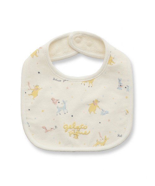 gelato pique（ジェラートピケ）の「【BABY】スタイ（スタイ/よだれかけ・キッズ・ベージュ/グレー/オフホワイト/ピンク/レッド/イエロー/ブルー/クリーム/ライトピンク/ミント・FREE）」の4枚目の写真