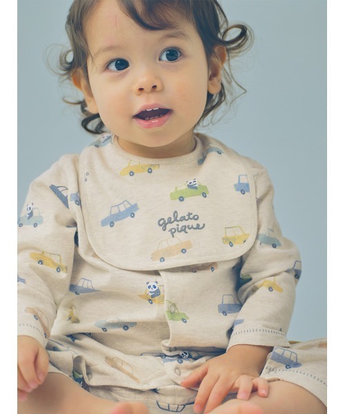 gelato pique（ジェラートピケ）の「【BABY】スタイ（スタイ/よだれかけ・キッズ・ベージュ/グレー/オフホワイト/ピンク/レッド/イエロー/ブルー/クリーム/ライトピンク/ミント・FREE）」の11枚目の写真