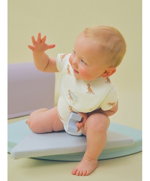 gelato pique（ジェラートピケ）の「【BABY】スタイ（スタイ/よだれかけ・キッズ・ベージュ/グレー/オフホワイト/ピンク/レッド/イエロー/ブルー/クリーム/ライトピンク/ミント・FREE）」の12枚目の写真