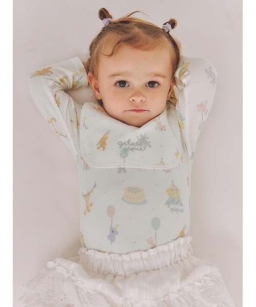 gelato pique（ジェラートピケ）の「【BABY】スタイ（スタイ/よだれかけ・キッズ・ベージュ/グレー/オフホワイト/ピンク/レッド/イエロー/ブルー/クリーム/ライトピンク/ミント・FREE）」の22枚目の写真