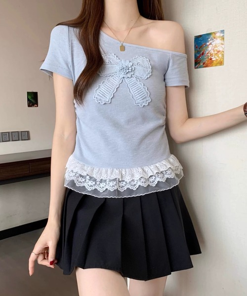 コムデギャルソン 裾フリル Tシャツ カットソー М ネイビー 楽天市場】フリル カットソー（ブランドコムデギャルソン）の通販