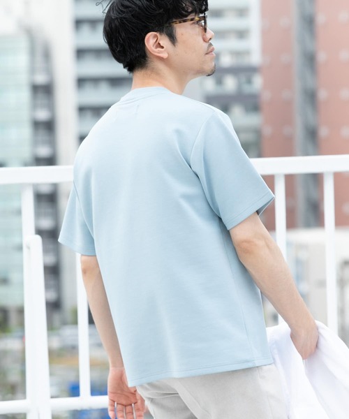 URBAN RESEARCH ROSSO MEN(アーバンリサーチロッソメン)の「『接触冷感/吸水速乾』『XLサイズあり』ハイパフォーマンスSTANDARDポンチTシャツ(Tシャツ/カットソー・メンズ・オリーブ/グレー系その他/ブラック/ホワイト/ブルー・X-LARGE/LARGE/MEDIUM/SMALL)」の12枚目の写真