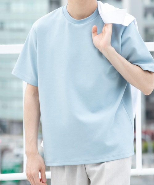 URBAN RESEARCH ROSSO MEN(アーバンリサーチロッソメン)の「『接触冷感/吸水速乾』『XLサイズあり』ハイパフォーマンスSTANDARDポンチTシャツ(Tシャツ/カットソー・メンズ・オリーブ/グレー系その他/ブラック/ホワイト/ブルー・X-LARGE/LARGE/MEDIUM/SMALL)」の13枚目の写真