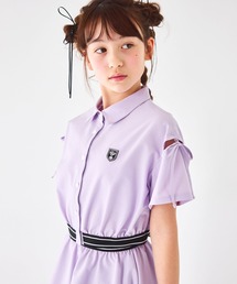 CHOPIN（ショパン）の「【速乾、接触冷感】肩あきバイカラーシャツ&スカートセットアップ（セットアップ）」