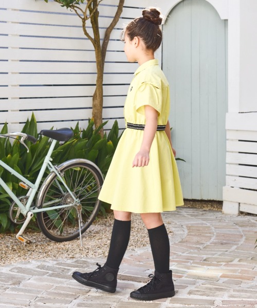 CHOPIN（ショパン）の「【ジュニア】肩あきバイカラーシャツ