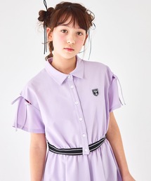 CHOPIN（ショパン）の「【速乾、接触冷感】肩あきバイカラーシャツ＆スカートセットアップ（セットアップ）」