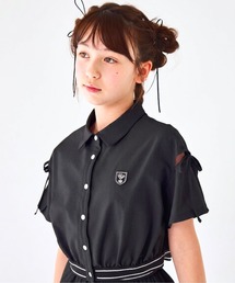 CHOPIN（ショパン）の「【速乾、接触冷感】肩あきバイカラーシャツ＆スカートセットアップ（セットアップ）」