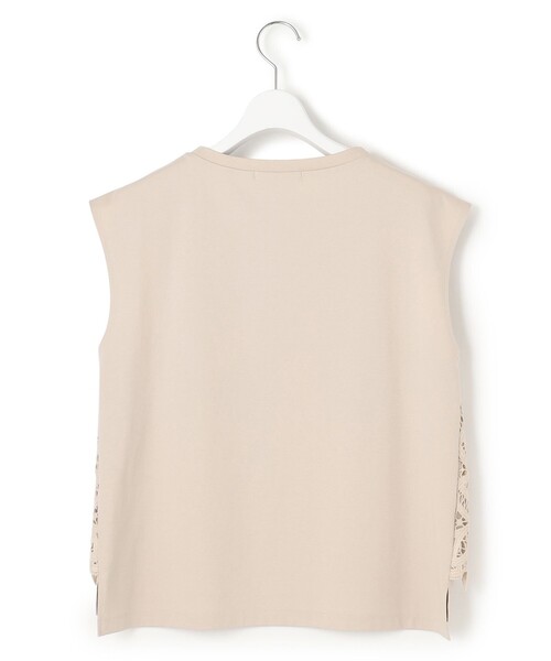 23区 S（ニジュウサンクチイサイサイズ）の「【洗える/汗じみ防止加工】エンブロイダリージャージー フレンチスリーブ カットソー（Tシャツ/カットソー・レディース・ホワイト系/ベージュ系/ブラック系・32）」の14枚目の写真