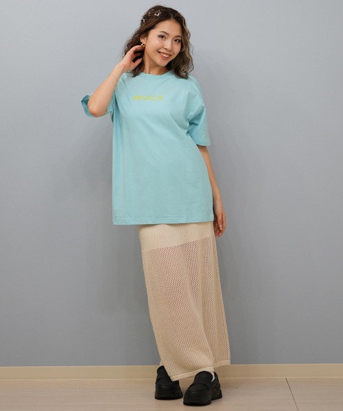 RVCA/ルーカ Tシャツ バックプリント フラワープリント BF04C