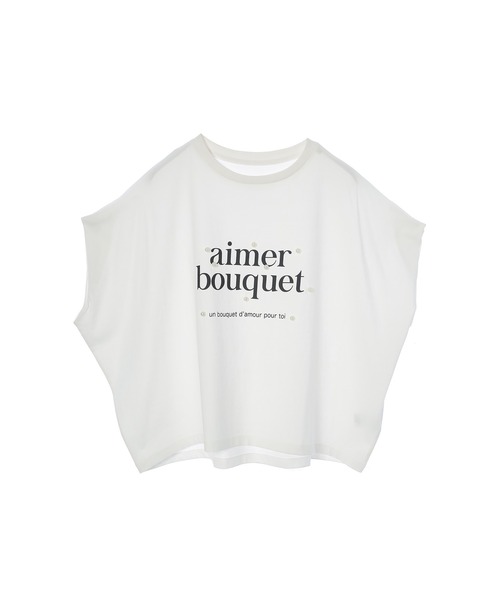 fifth(フィフス)の「パールプリントTシャツ(Tシャツ/カットソー・レディース・オフホワイト/チャコールグレー/ライトブルー・M)」の9枚目の写真