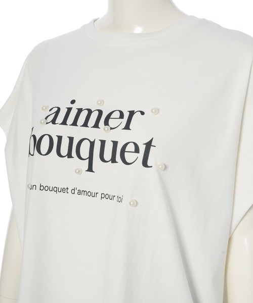 fifth(フィフス)の「パールプリントTシャツ(Tシャツ/カットソー・レディース・オフホワイト/チャコールグレー/ライトブルー・M)」の13枚目の写真