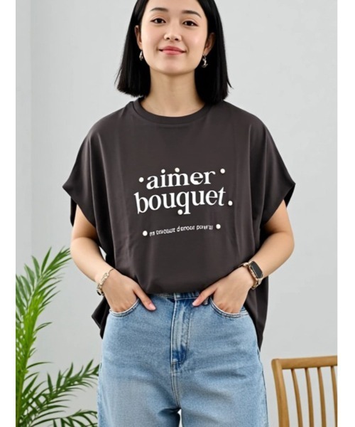 fifth(フィフス)の「パールプリントTシャツ(Tシャツ/カットソー・レディース・オフホワイト/チャコールグレー/ライトブルー・M)」の21枚目の写真