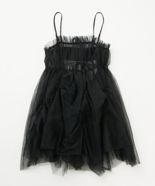 mystic mline ワンピースチュールギャザーワンピース