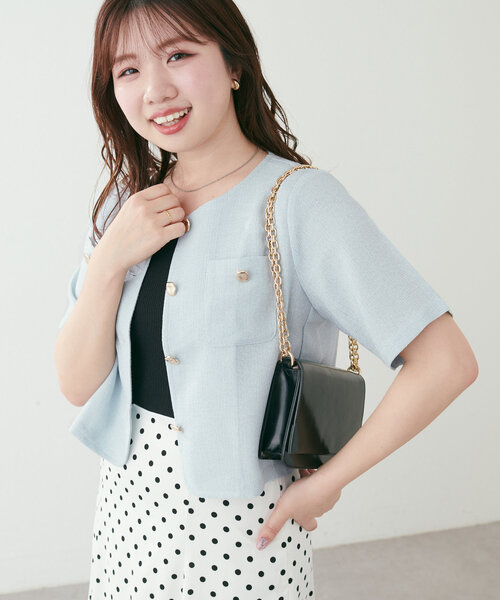 新品　ナチュラルクチュール　natural couture ツイードジャケット ツイードジャケット | natural couture(ナチュラルクチュール