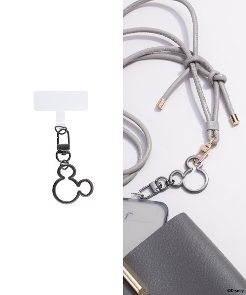 ミッキーマウス ナイロンストラップ 約120cm カラビナ付き ミッキーマウス ナイロンストラップ 約120cm カラビナ付き Disney】US