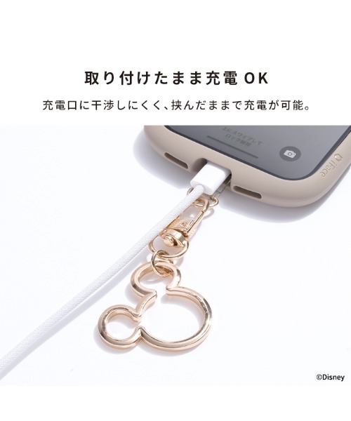 Disney（ディズニー）の「ディズニー キャラクター 各種スマートフォン対応 ストラップホルダー カラビナ チャーム (ミッキーアイコン)（キーホルダー・レディース・ブラック系その他/シルバー/クリアブラック/ゴールド/ピンクゴールド・FREE）」の12枚目の写真