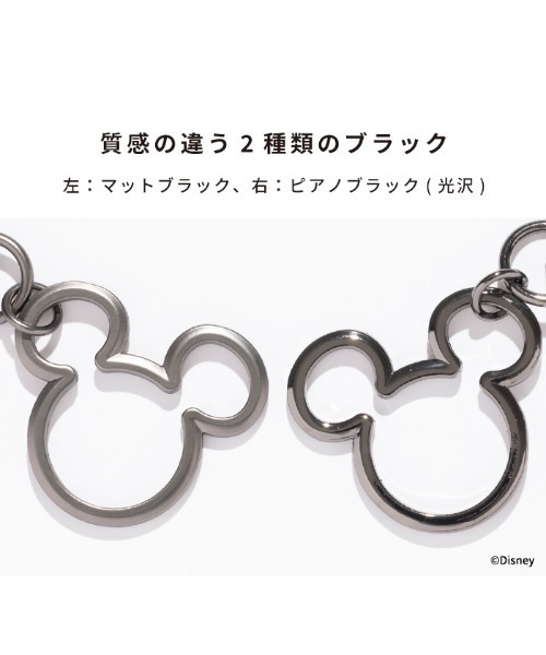 Disney（ディズニー）の「ディズニー キャラクター 各種スマートフォン対応 ストラップホルダー カラビナ チャーム (ミッキーアイコン)（キーホルダー・レディース・ブラック系その他/シルバー/クリアブラック/ゴールド/ピンクゴールド・FREE）」の8枚目の写真