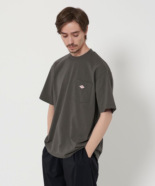 新品タグ付き!ダントンロゴポケットTシャツ DANTON>ロゴ ポケット Tシャツ(Tシャツ/カットソー)|DANTON